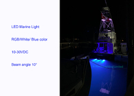 luces LED marinas 12V 316 luces LED subacuáticas azules inoxidables del barco del acero IP68