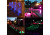 Color del RGB que cambia el paisaje del proyector del LED que enciende las luces impermeables de la En-tierra para la yarda del patio del jardín