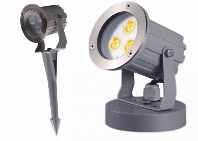 9W calientan los proyectores blancos del jardín del aluminio LED para