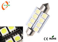 8 PC 3 saltan 5050 bombillas del coche del LED, bulbo blanco del adorno de 12v LED