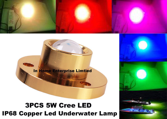 Las luces LED subacuáticas 15W del barco del Cree/bajo el agua pesca del LED se encienden