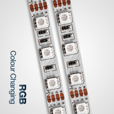 Luces de tira flexibles de SMD 5050 RGB LED 12V 60 LEDs/M 5 M para la iluminación casera