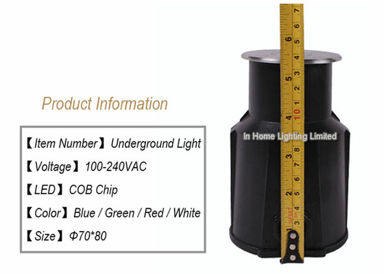 luz subterráneo de fundición a presión a troquel del aluminio LED de la MAZORCA 1*5W, iluminación cuadrada ahuecada del parque