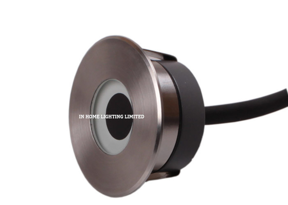 Mini luz subterráneo inoxidable redonda para la cubierta, luz del acero LED del paso de 3W LED