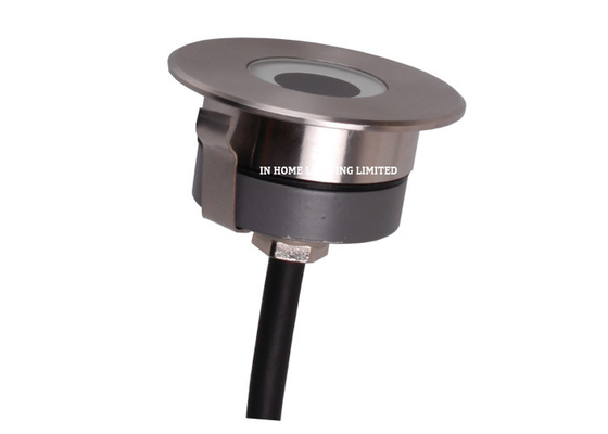 Mini luz subterráneo inoxidable redonda para la cubierta, luz del acero LED del paso de 3W LED