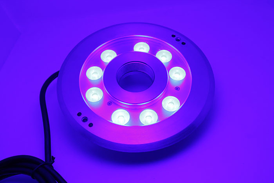color de 27W IP68 que cambia la luz subacuática llevada de la fuente con musical
