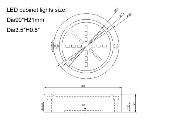 Luz interior del duende malicioso de la luz 12VDC LED de la cabina del barco IP65 para rv /Caravan /Boat