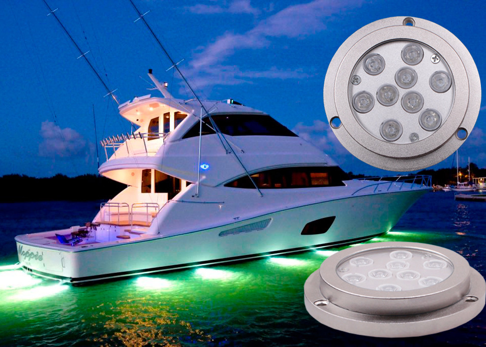 Prenda impermeable 316 luces LED subacuáticas de los SS para los barcos con 3 años de garantía